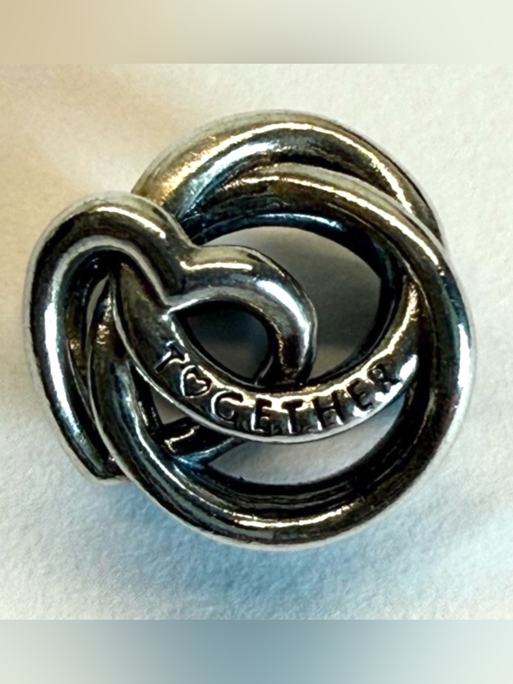 Pandora Always Together Heart Charm 925 ALE Sterling Silver Love Bead